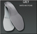 grey | Hockey and figure skates, road cycling, western boots.
