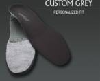 custom_grey | Personalized fit for hockey and figure skates, road cycling shoes and western boots.
